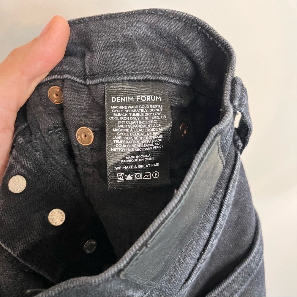 Denim Forum The Yoko High Rise Slim 25 Black - Picture 9 of 10